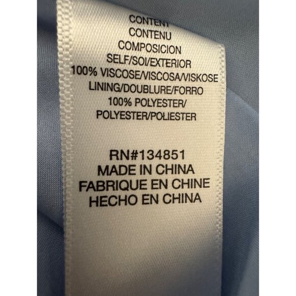 WAYF Small Dahlia Light Blue Floral Dressy V Neck Midi NWT - Picture 12 of 16